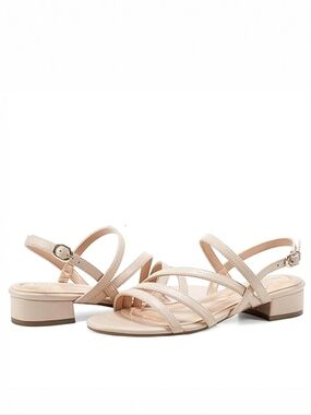 New Stacked Low Block Heel Slingback Gretel Summer Dress Sandals By Easy Spirit